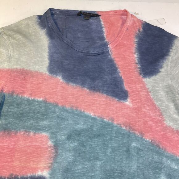 JOHN VARVATOS USA HARRISON DESIGNER TIE DYE TEE T SHIRT Mens S - Picture 2 of 5